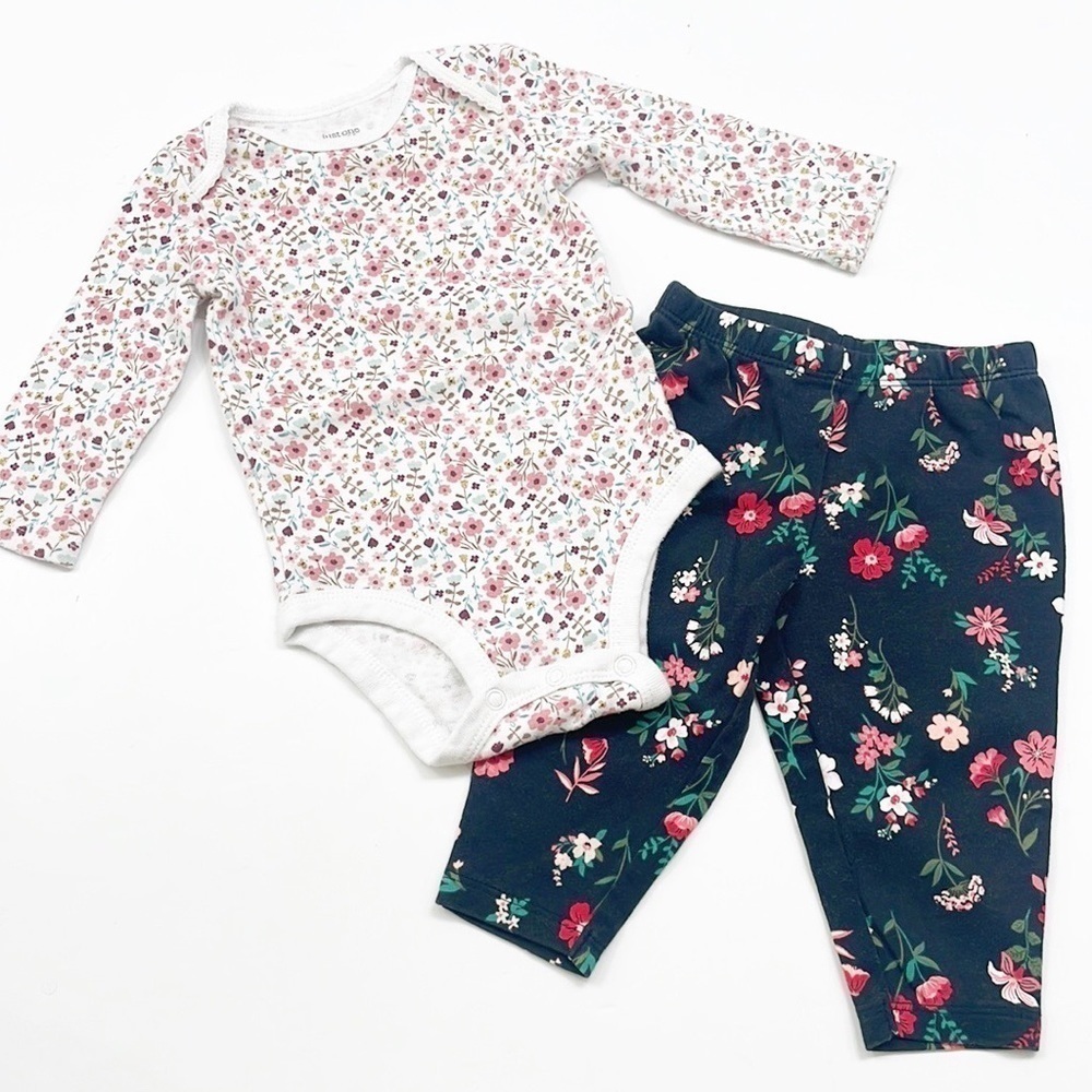 Carter's floral print baby girls outfit